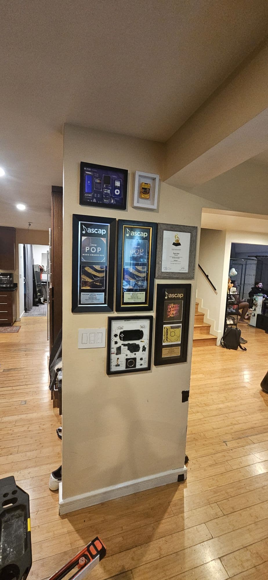 Multi-piece gallery wall installation