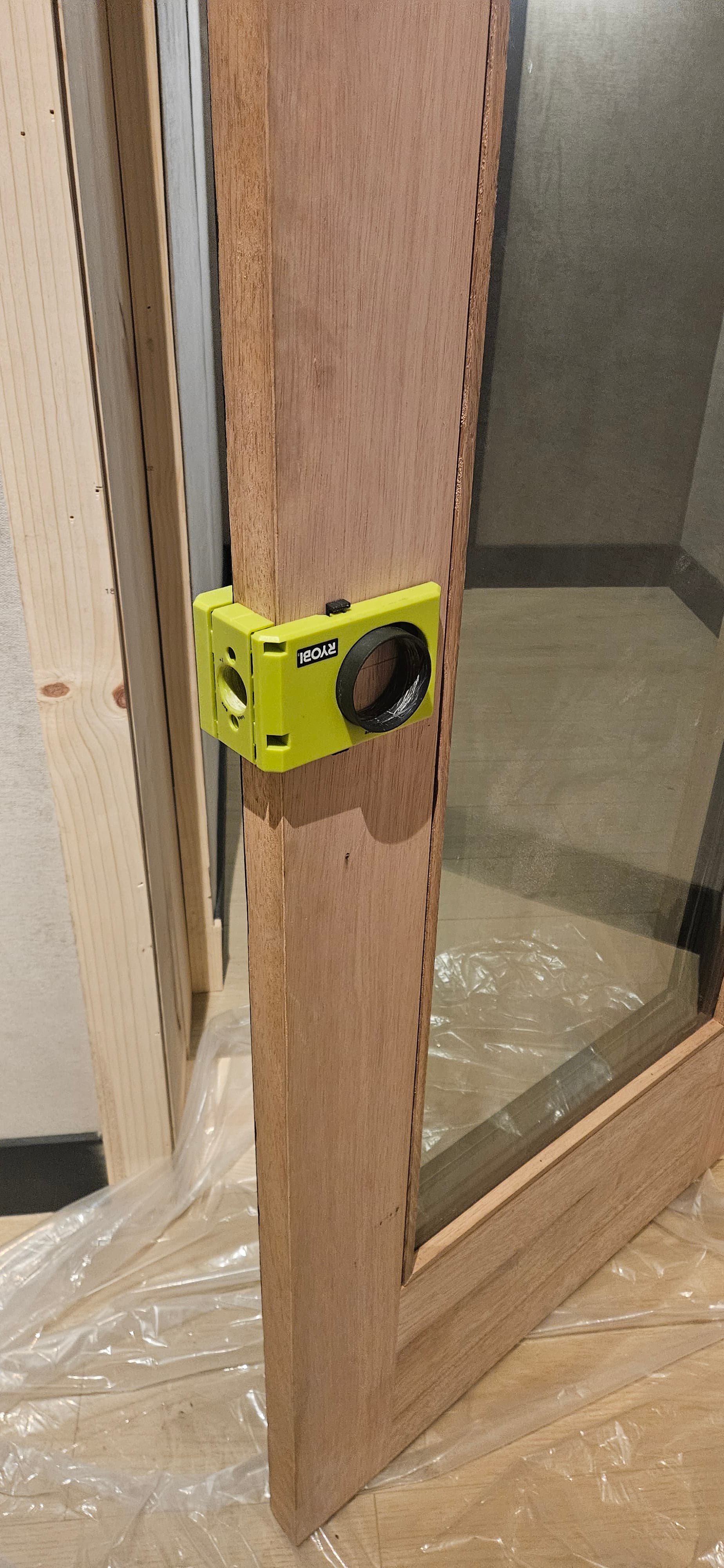 Door handle installation