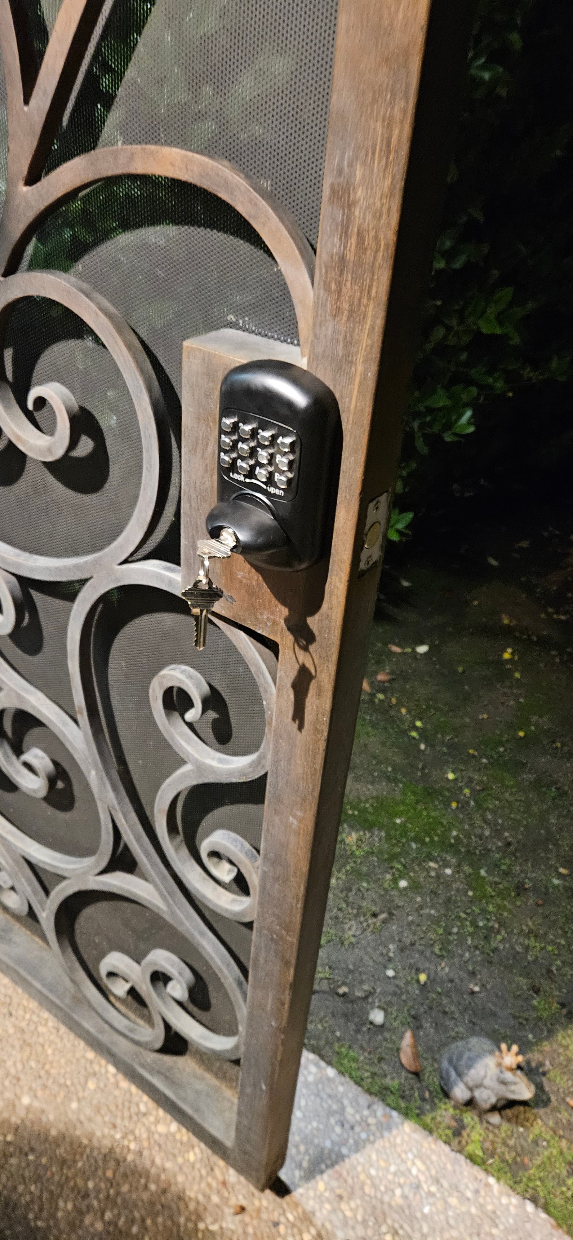 Door lock hardware installation