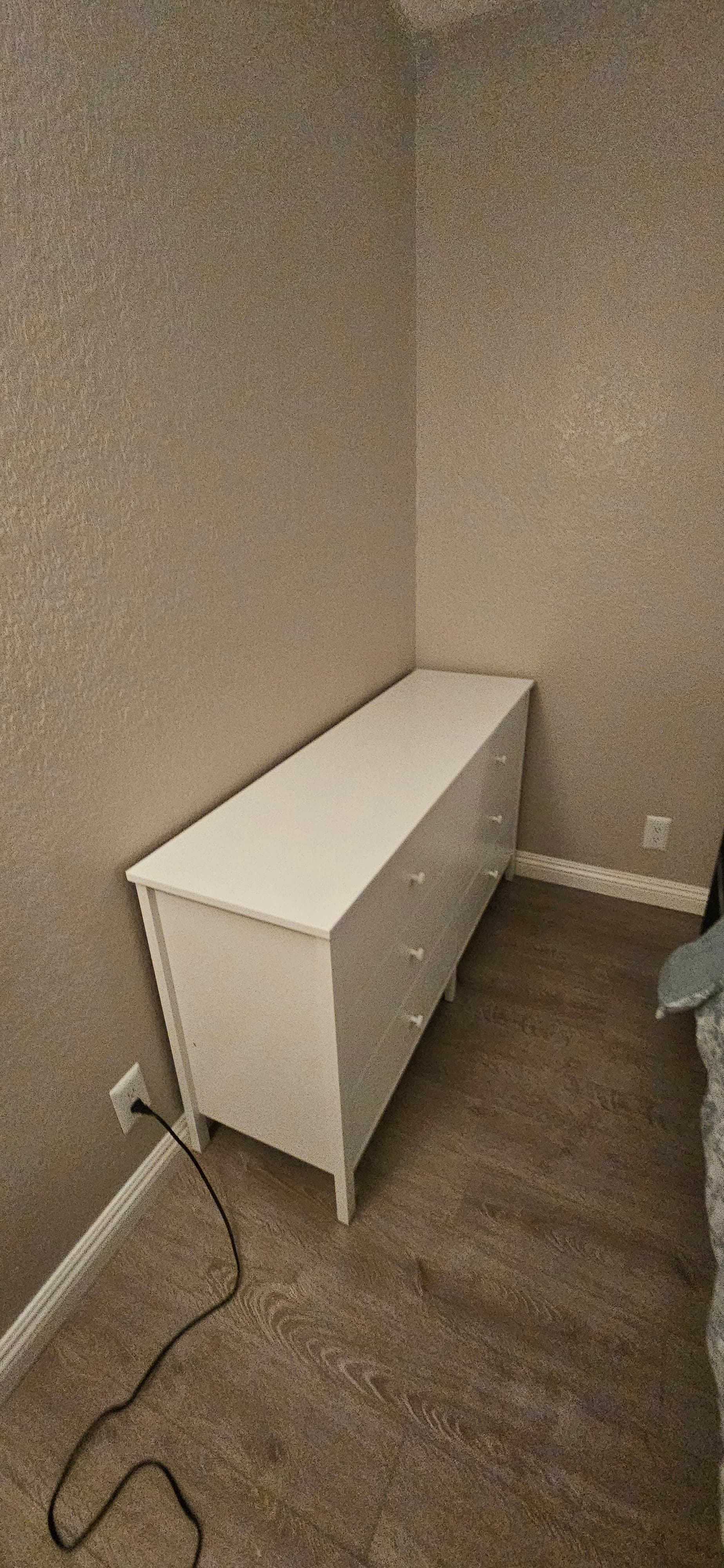 Bedroom storage cabinet assembly