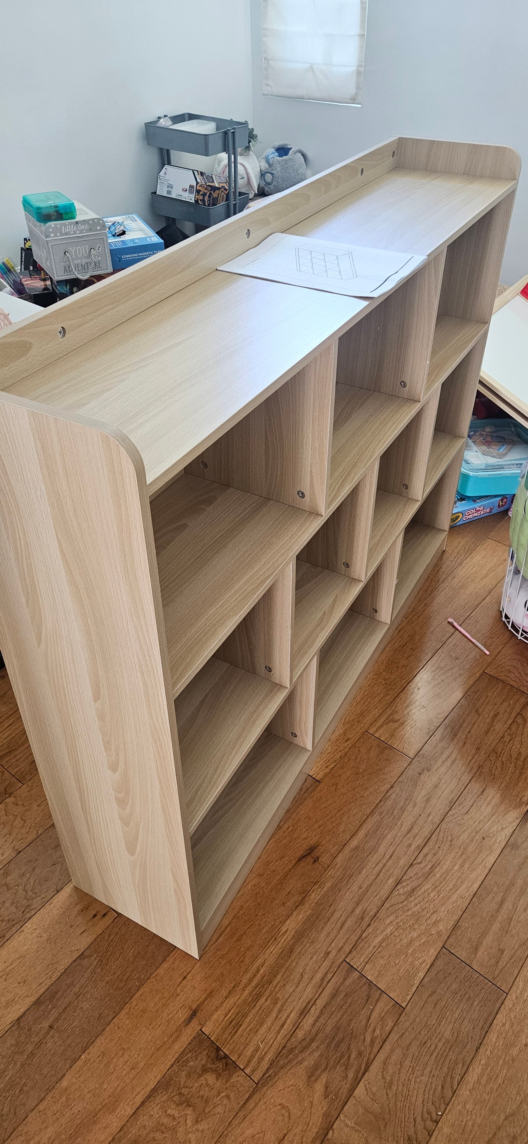 Custom shelving unit assembly