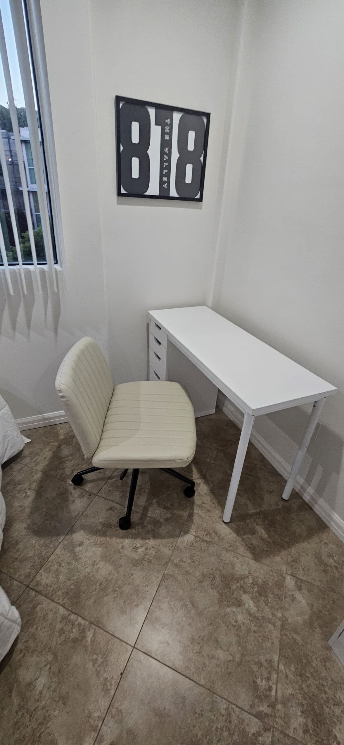 Dining table and chairs put together
